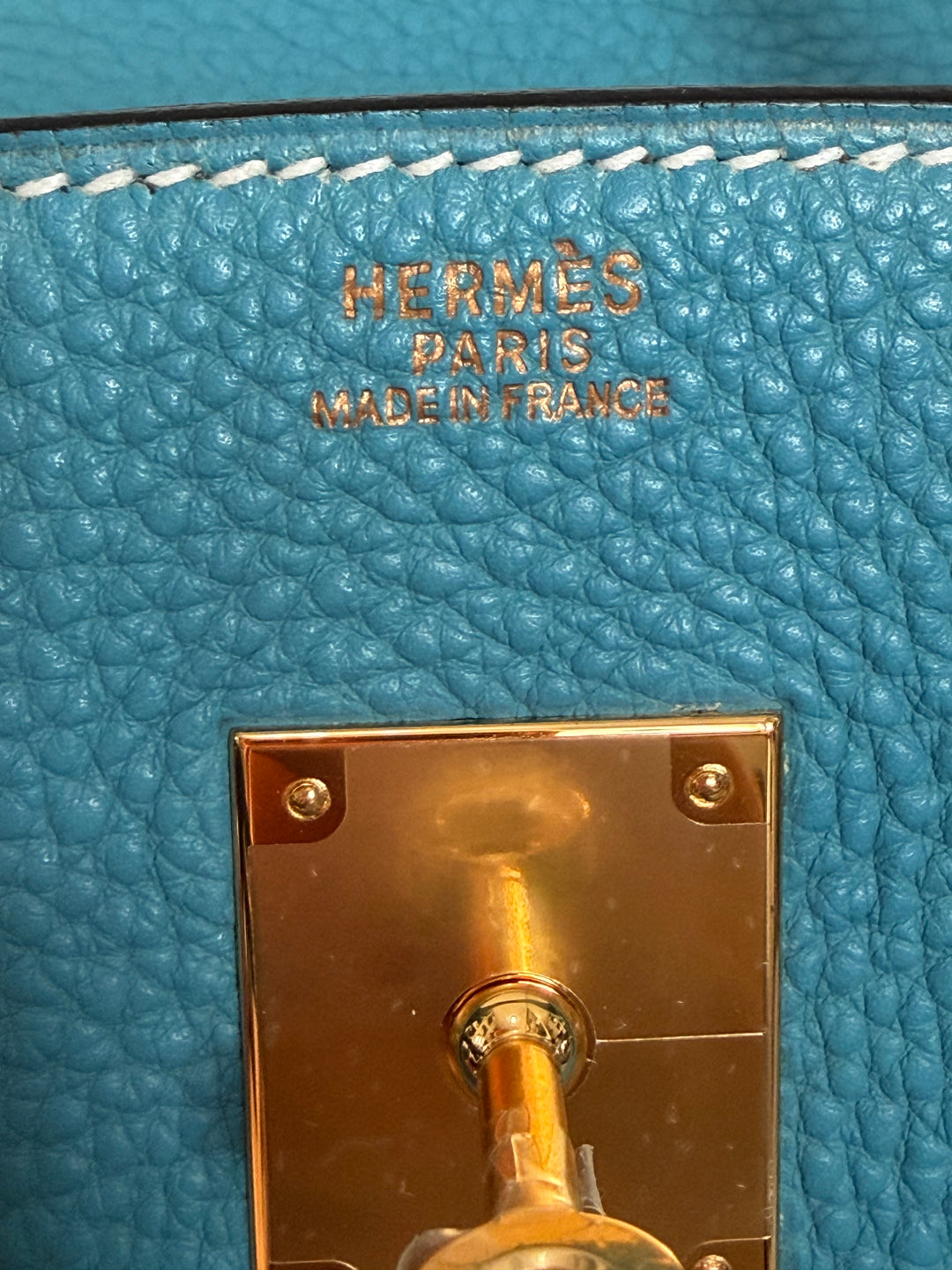 Hermes Birkin 30 in Bleu Jean Togo Leather GHW