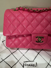 Load image into Gallery viewer, CHANEL 21C collection series 30 Barbie Pink Caviar LGHW Medium Timeless Classic Double Flap Bag
