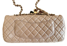 Load image into Gallery viewer, CHANEL Beige Lambskin Valentine East West Flap Bag series 13 with Charms
