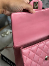 Load image into Gallery viewer, Chanel Pink Lambskin (2022) LGHW Mini Rectangular Flap Bag with Top Handle
