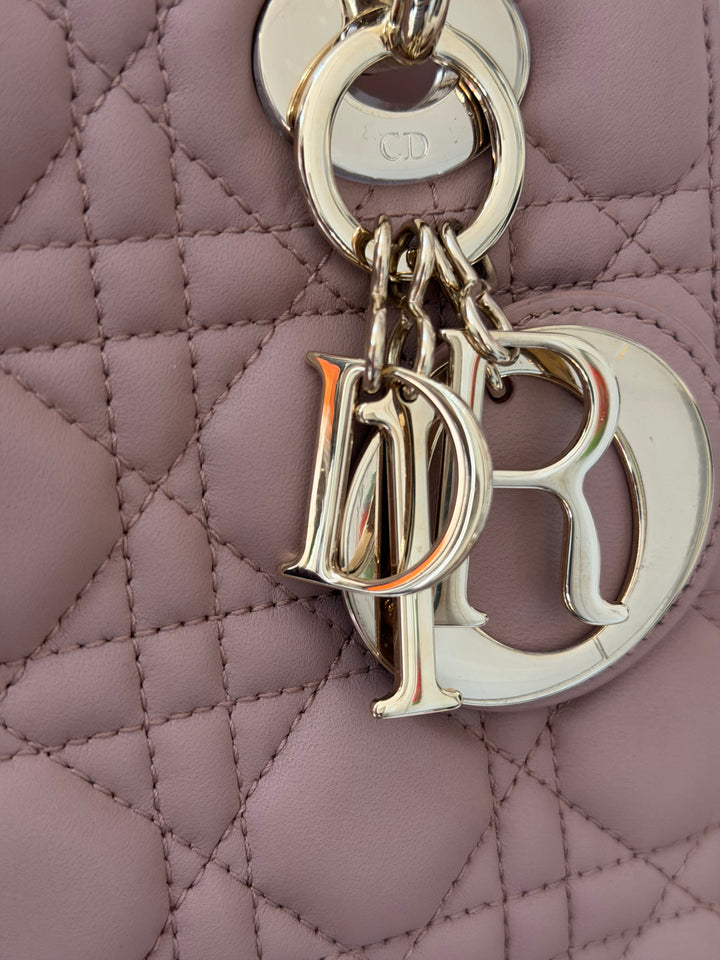 DIOR Lady Dior In Blush Lambskin LGHW size SMALL 2020