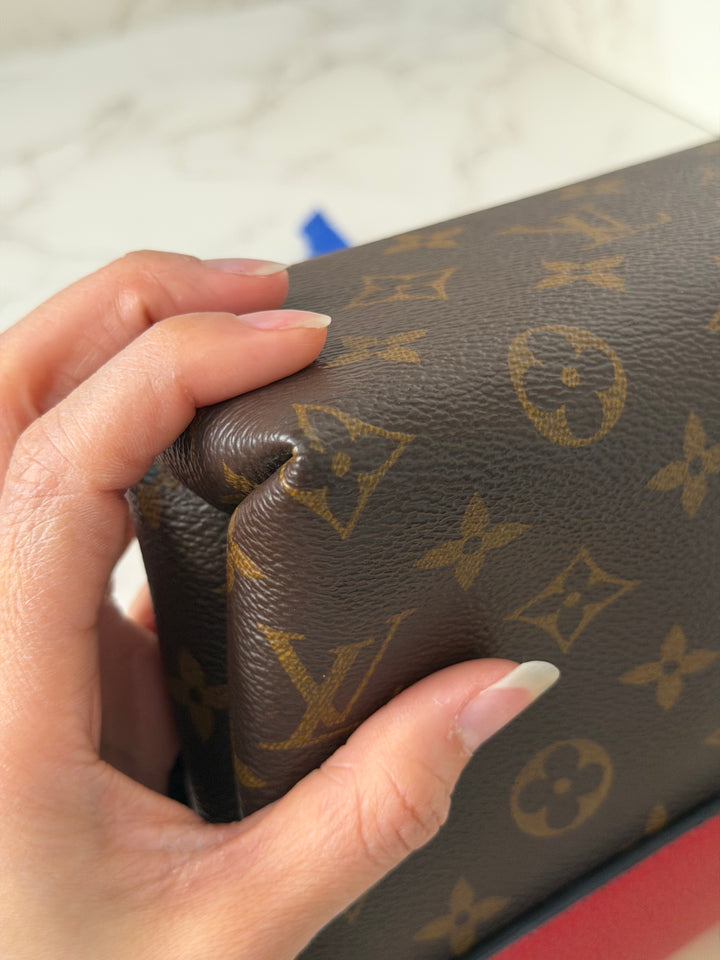 LOUIS VUITTON LV Saint St Placide In Monogram Canvas/Cherry Red