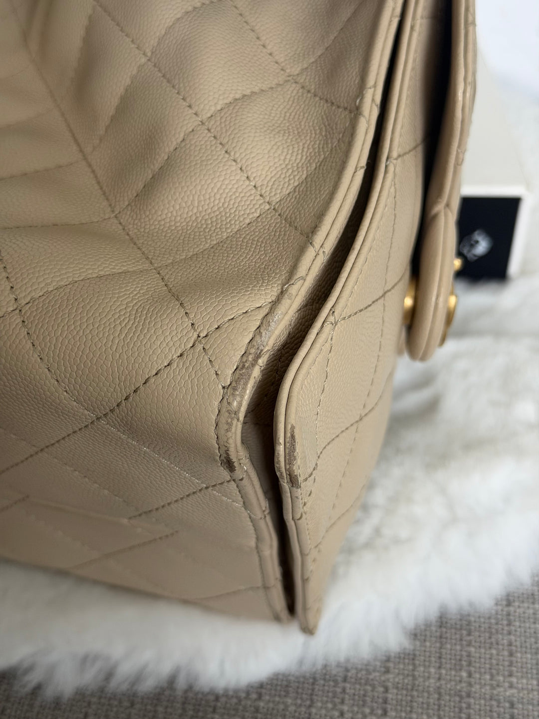 CHANEL Beige Caviar Aged GHW 25 Hobo Bag size SMALL 2025 25S collection
