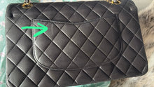 Load image into Gallery viewer, Chanel series 15 2011 Black Lambskin GHW Medium ML Classic Double Flap Bag
