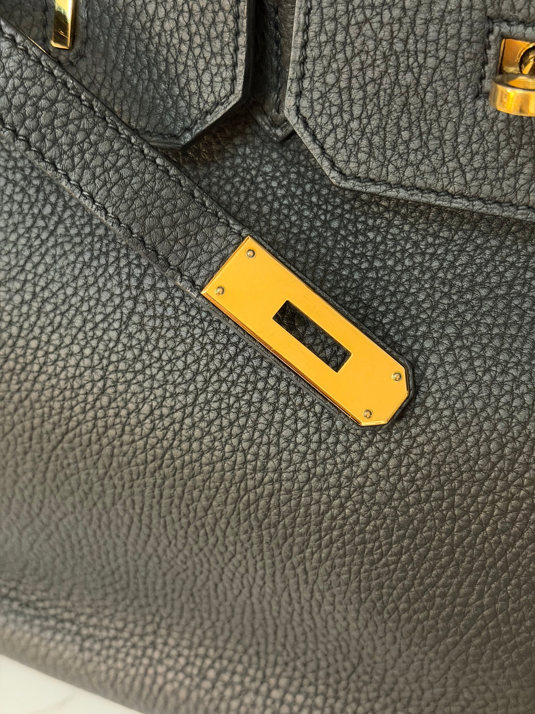 Hermes Birkin 35 Noir Black Togo Leather GHW Stamp T 2015