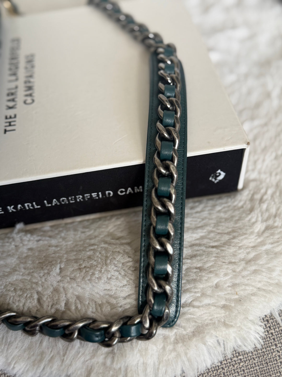 CHANEL 19 size SMALL in 20B Teal Dark Green Goat skin mixed hardware 2020
