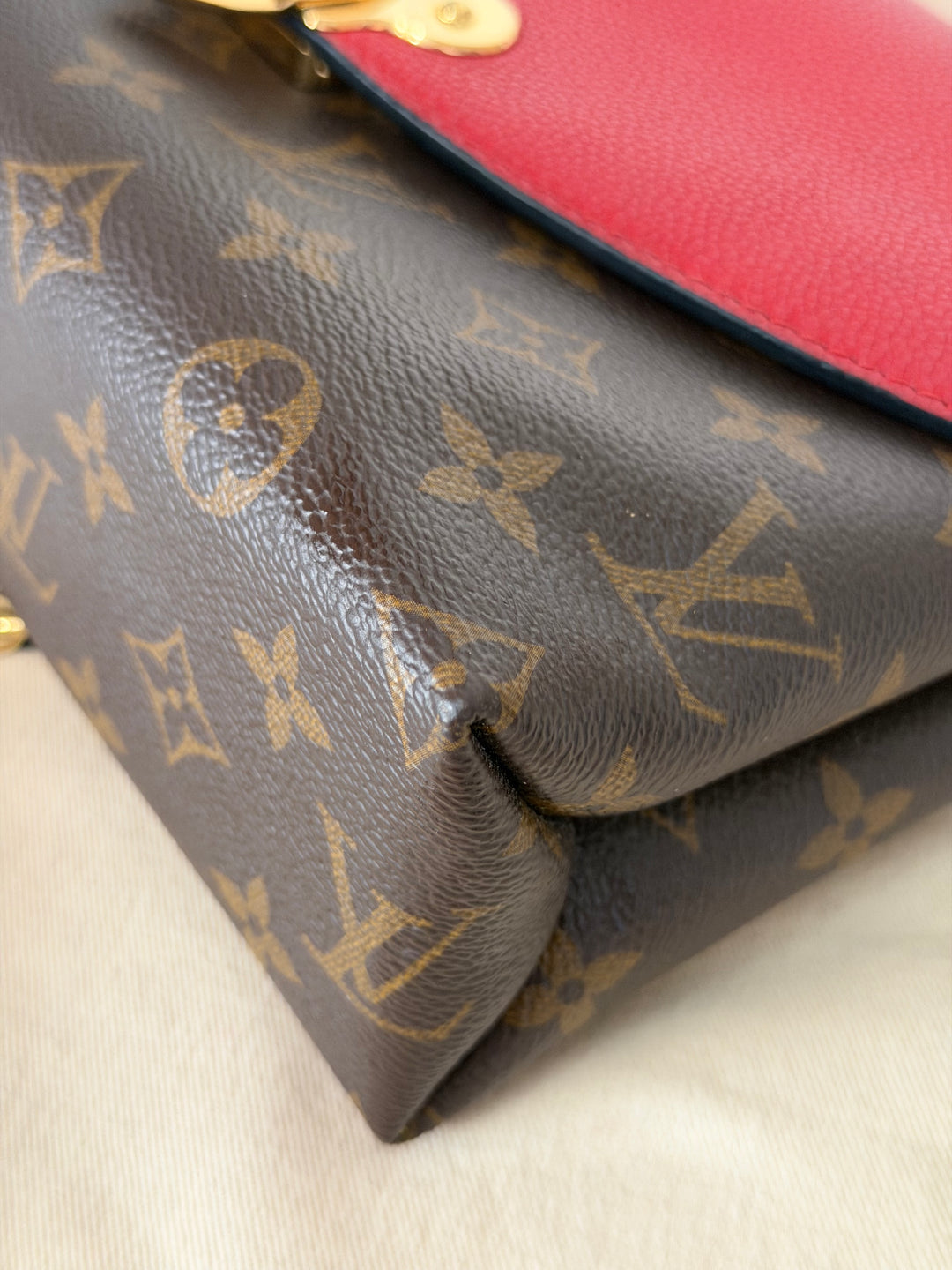 LOUIS VUITTON LV Saint St Placide In Monogram Canvas/Cherry Red