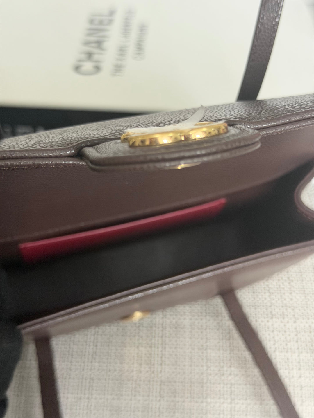 CHANEL Brown Caviar Preppy Mini 26S 2026 with Aged GHW 17 cms