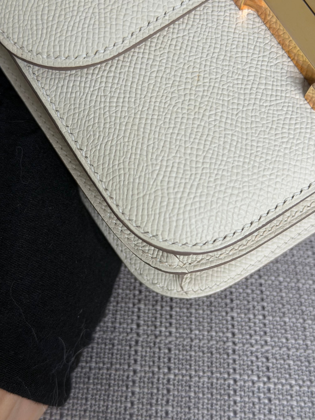 Hermès Constance 18 Mini Constance Craie Epsom Leather RGHW