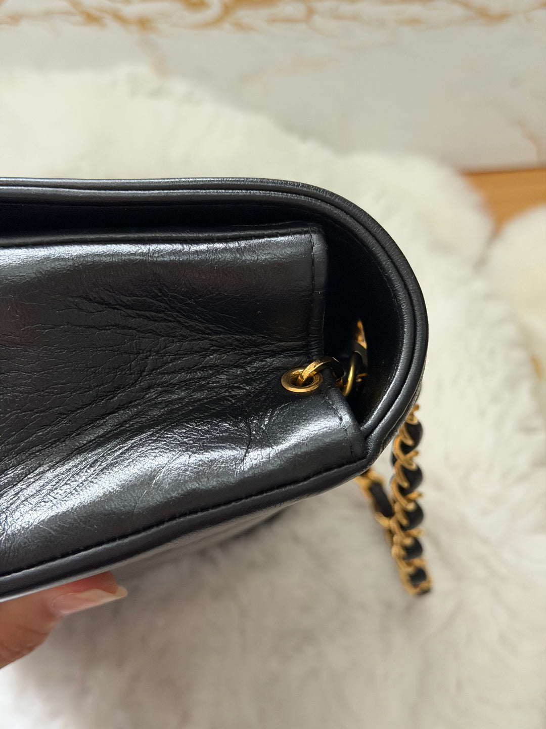 CHANEL Vintage series 2 24k GHW Hardware Diana Flap Bag size SMALL 1991-1994