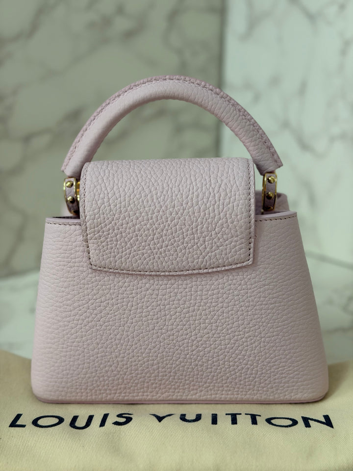 LOUIS VUITTON LV Mini Capucines In Guimauve Marshmallow Pink