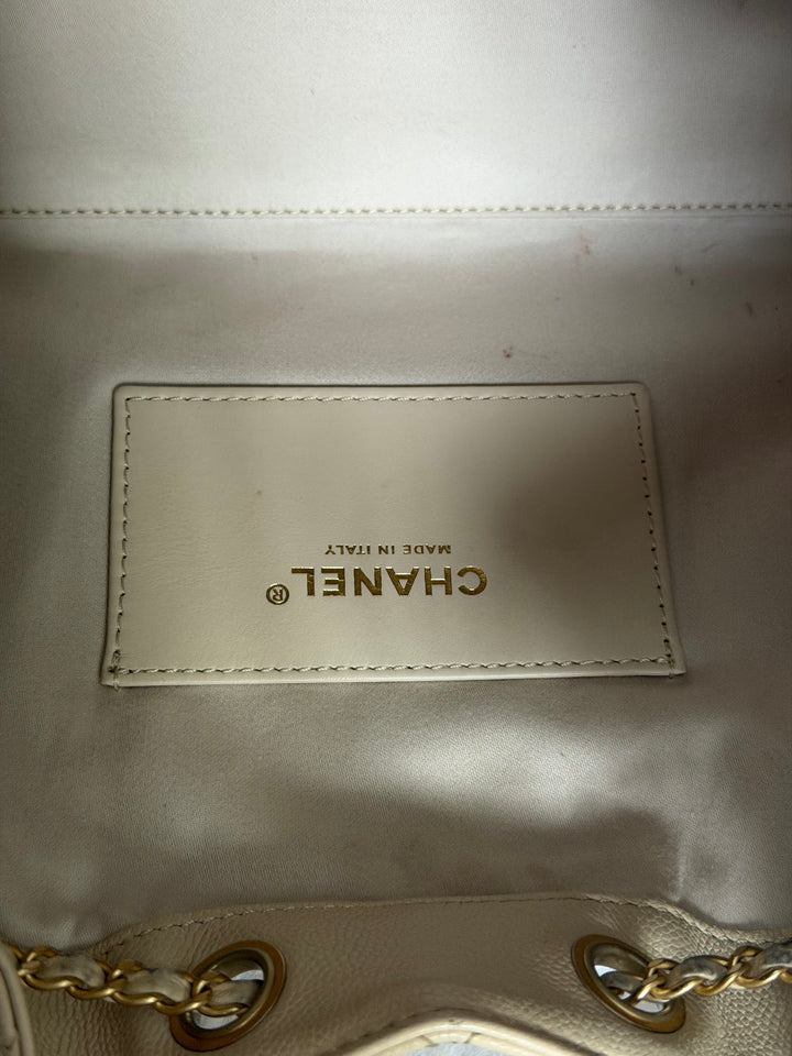 CHANEL Beige Caviar Aged GHW 25 Hobo Bag size SMALL 2025 25S collection