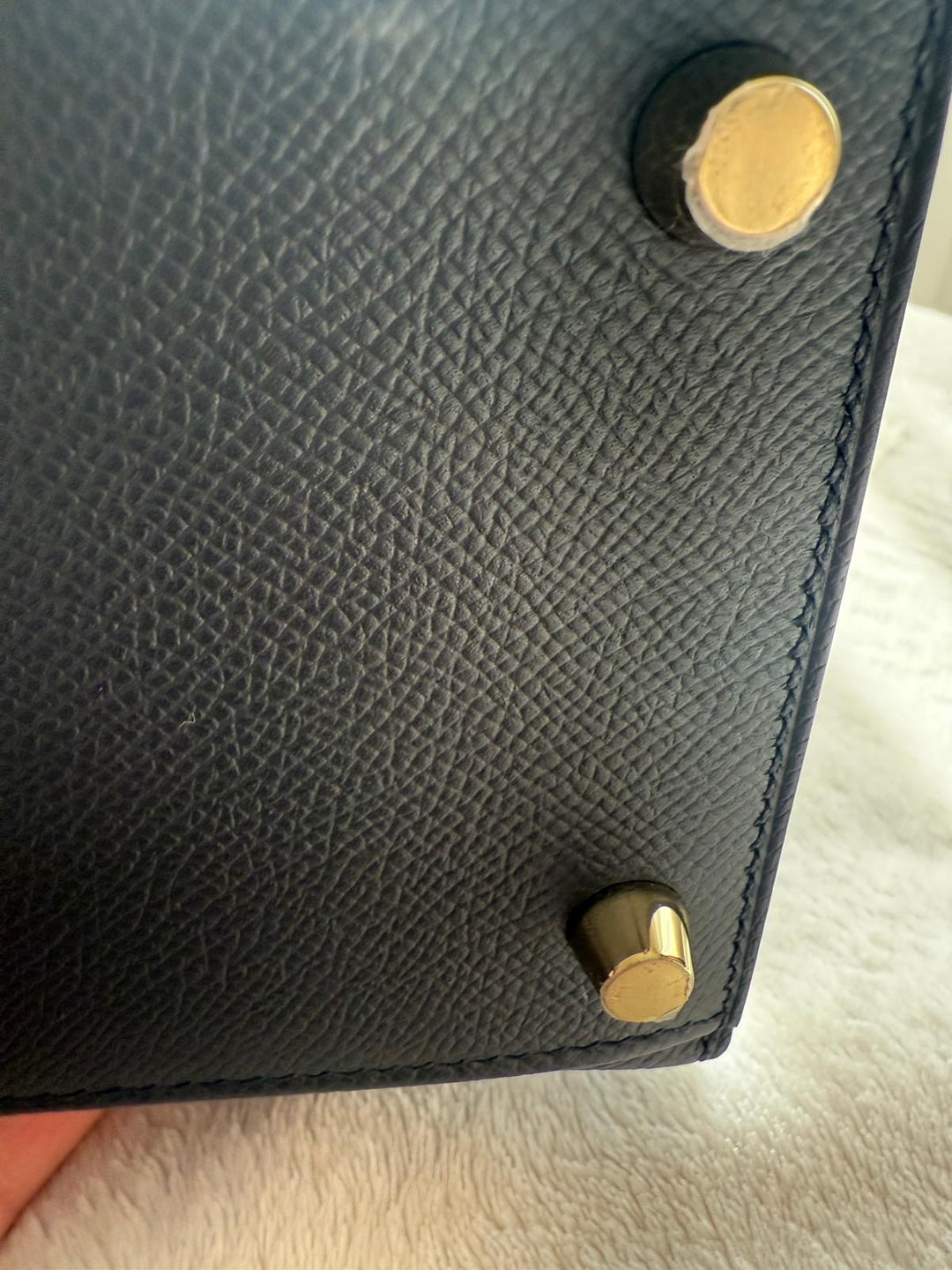 Hermès Kelly 28 Black Sellier Epsom Leather GHW Stamp B 2023 Kept unused Box fresh