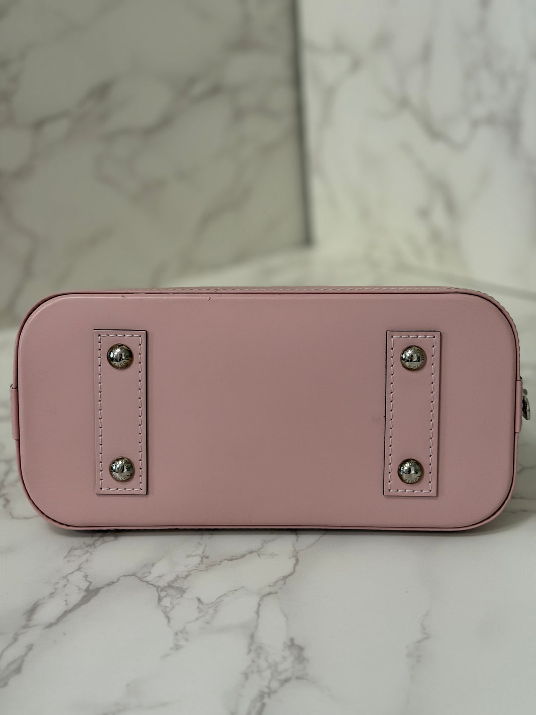 LOUIS VUITTON LV Alma BB in Rose Ballerine Epi Leather with Shiny Silver Hardware 2017