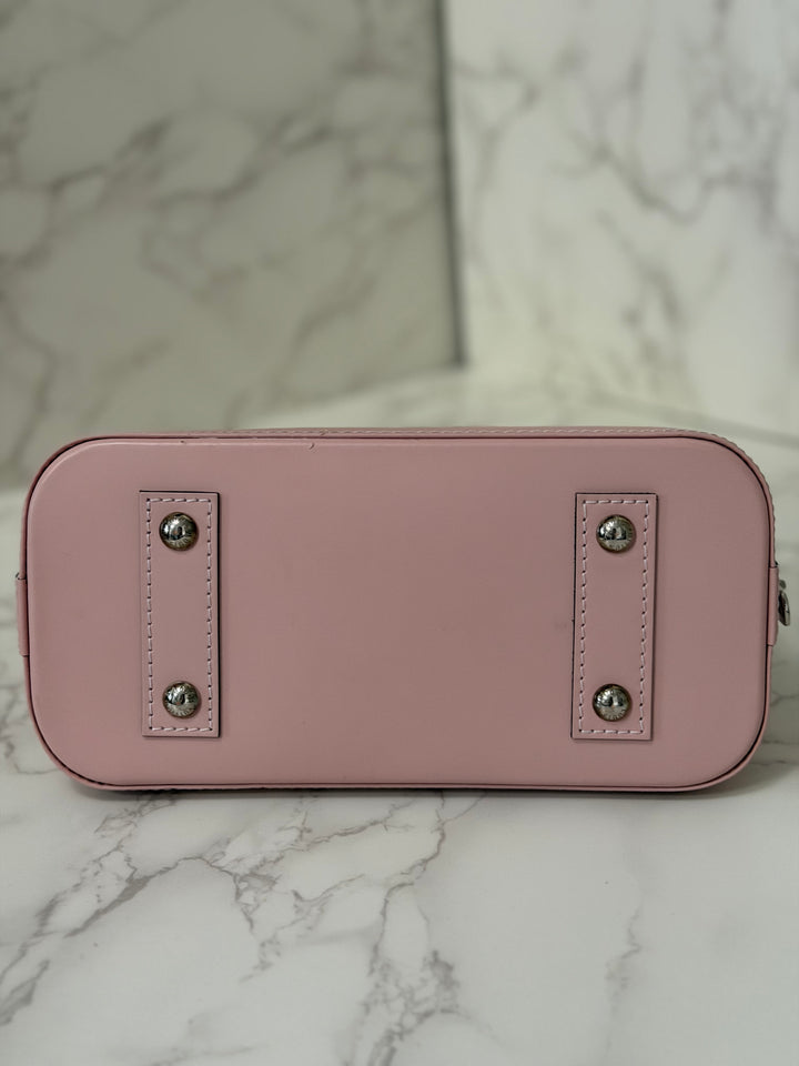LOUIS VUITTON LV Alma BB in Rose Ballerine Epi Leather with Shiny Silver Hardware 2017