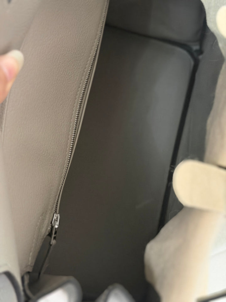 HERMES Gris Asphalt Leather Birkin 30 Bag Palladium Hardware Stamp D 2019