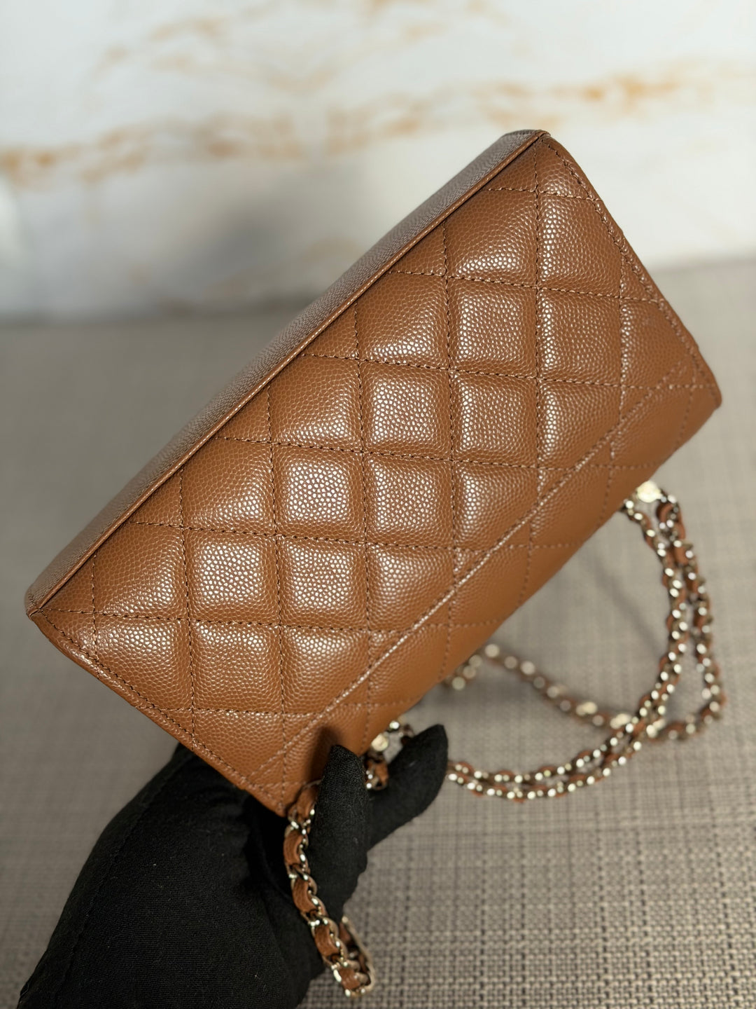 CHANEL 26P Brown Caviar LGHW Top Handle Vanity 2026