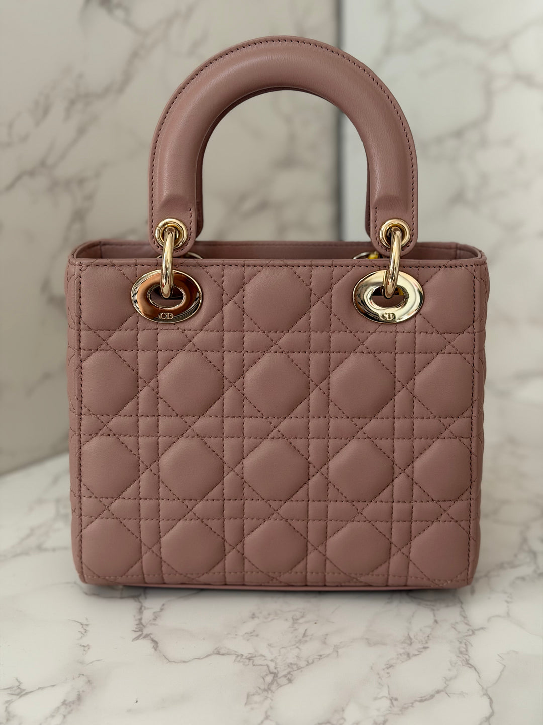 DIOR Lady Dior In Blush Lambskin LGHW size SMALL 2020