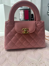 Load image into Gallery viewer, Chanel Pink Calf skin GHW Nano Kelly Shopping Bag size Small (19cms)
