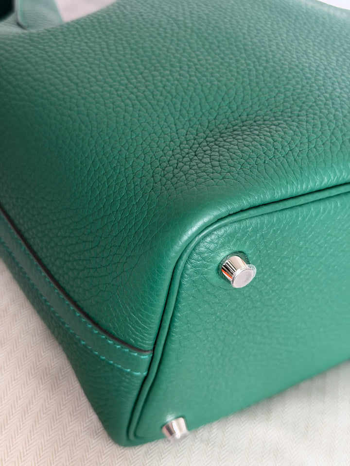 Hermès Picotin 18 Lock Vert Moyen Cle Leather PHW stamp K 2025