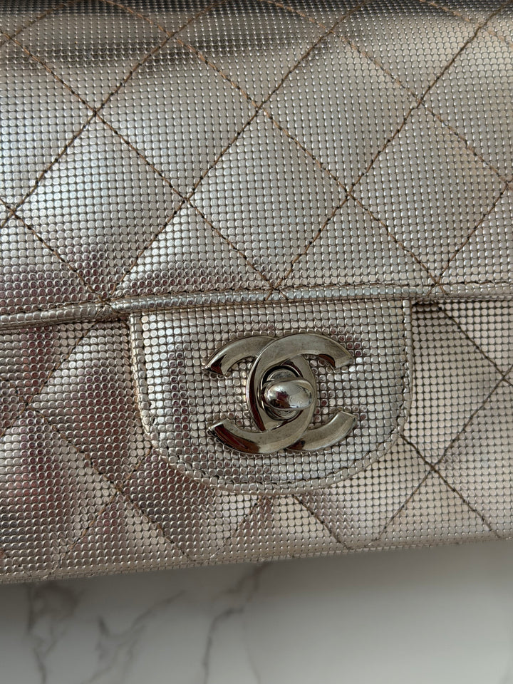 CHANEL series 21 16C 2016 Pixel Pinky Gold Calf Skin SHW Mini Rectangular Flap Bag