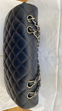 Load image into Gallery viewer, CHANEL Series 13 Navy Lambskin SHW Single Flap Jumbo Classic Bag
