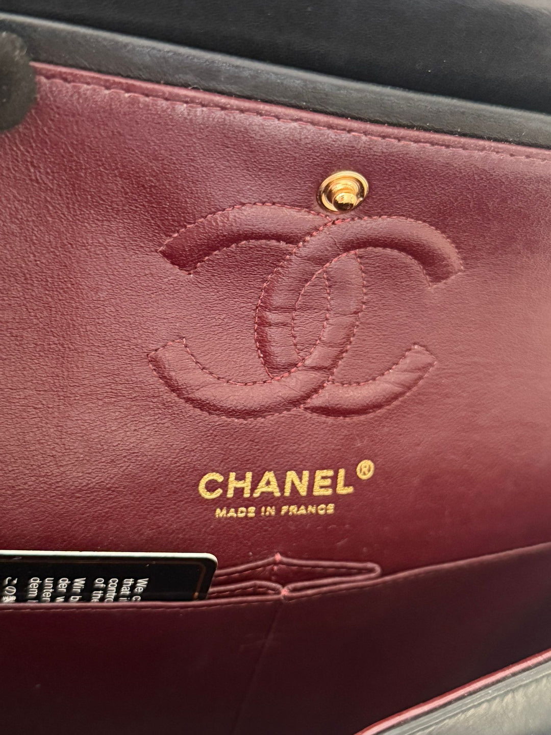 CHANEL Vintage series 11 Black Lambskin 24K GHW Small Timeless Classic Double Flap Bag