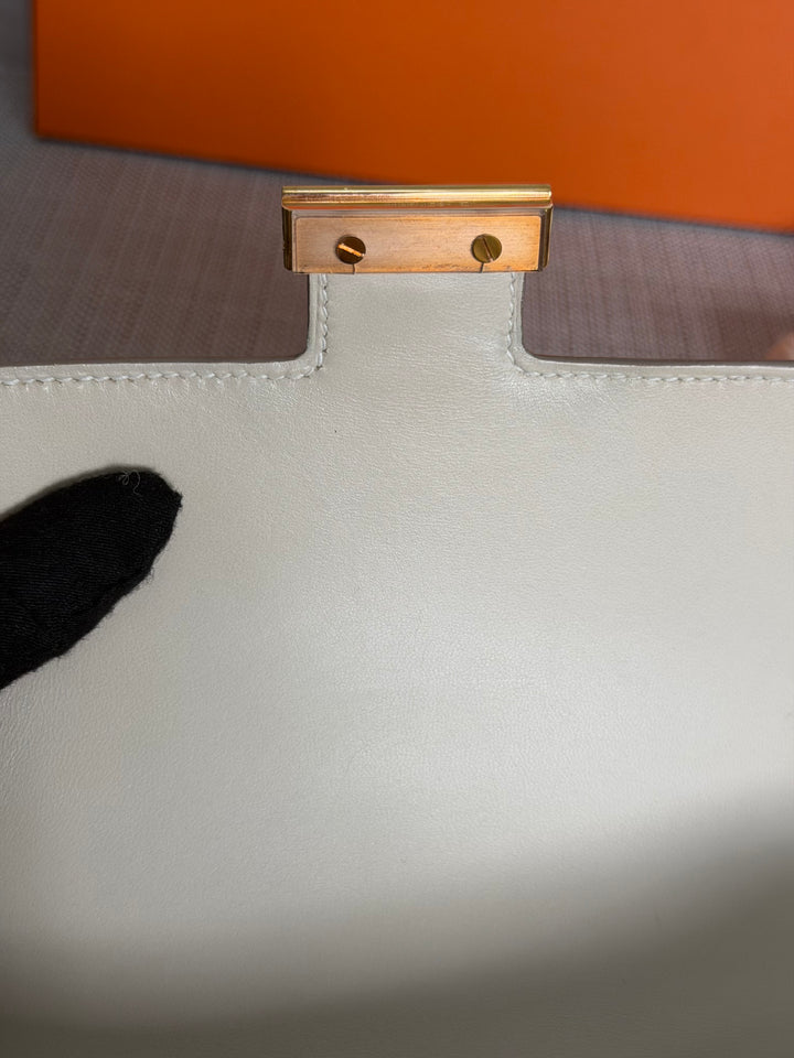 Hermès Constance 18 Mini Constance Craie Epsom Leather RGHW