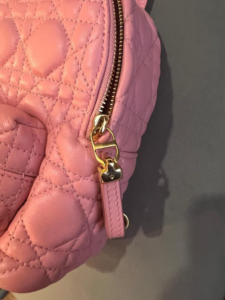 Dior Pink Lambskin GHW Backpack