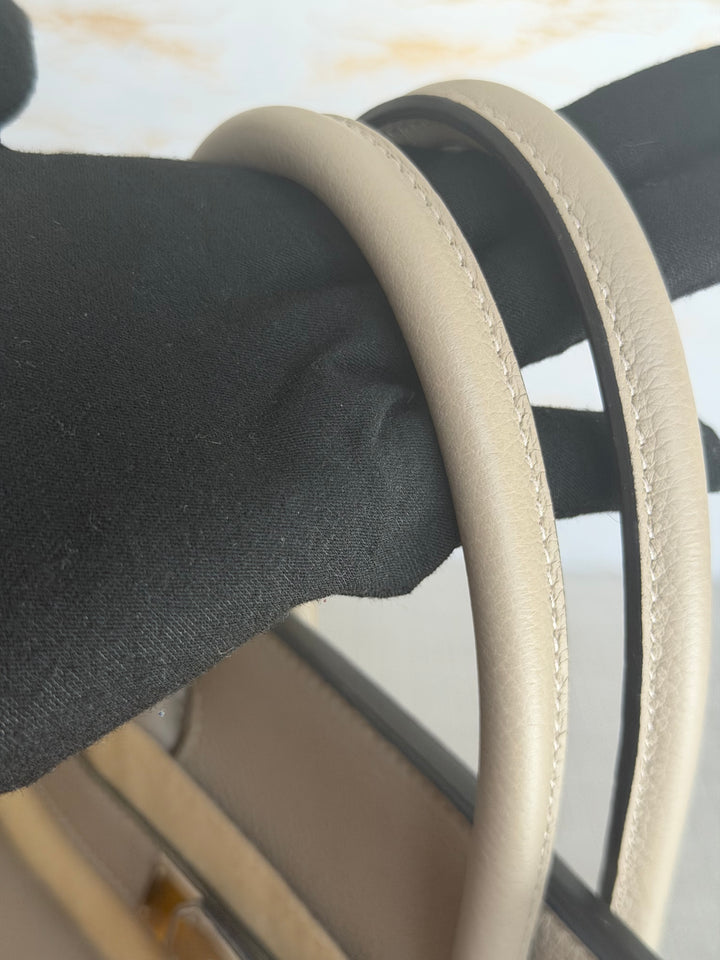 Hermès Gris Tourterelle Togo Leather PHW Birkin 30 Stamp T 2015