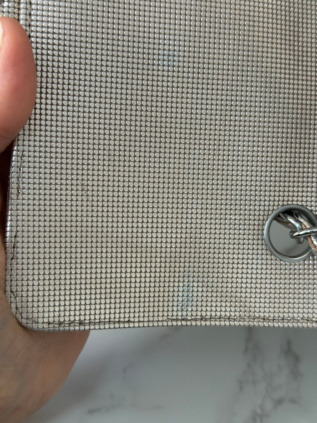 CHANEL series 21 16C 2016 Pixel Pinky Gold Calf Skin SHW Mini Rectangular Flap Bag