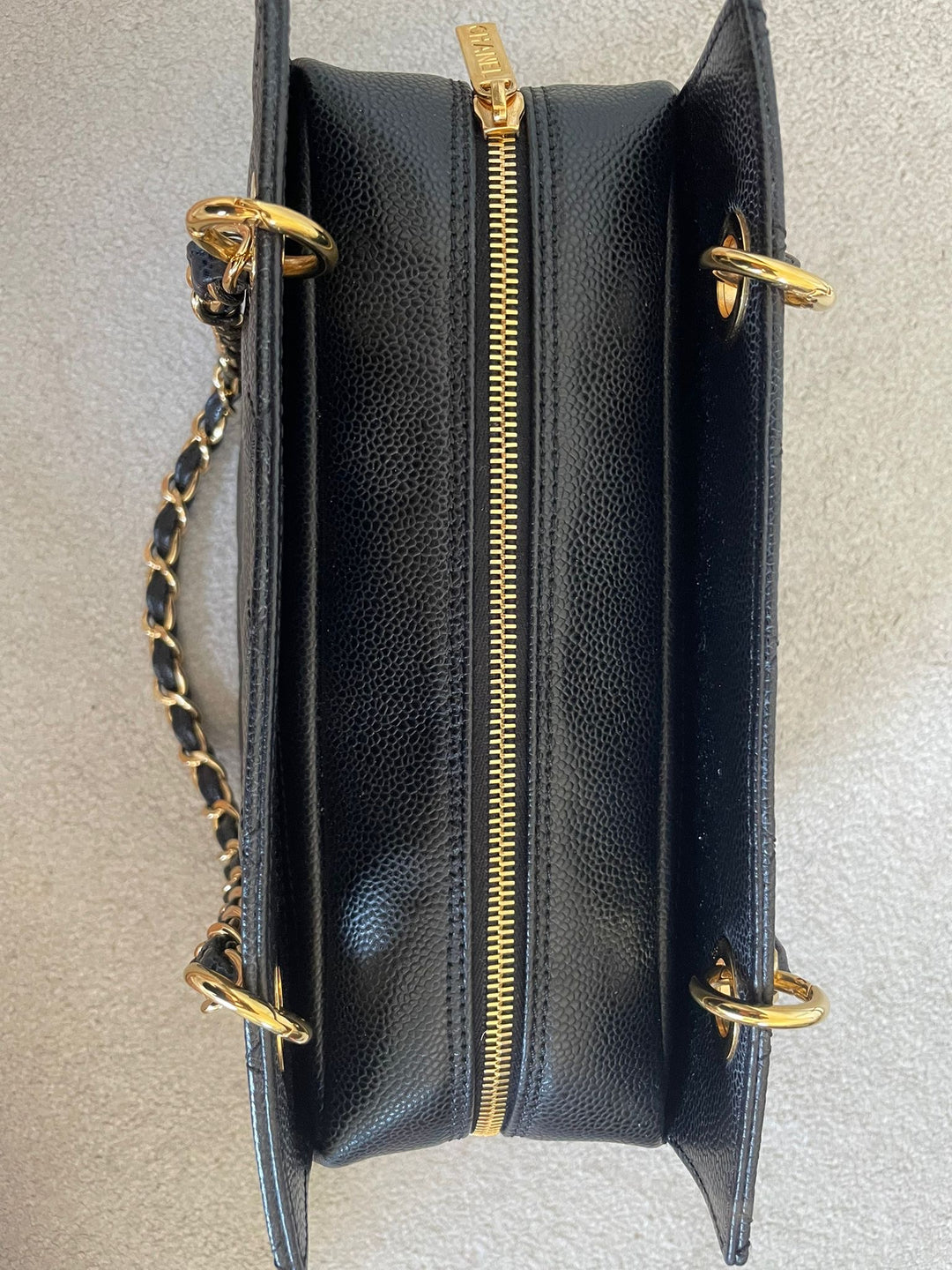 Petite Timeless Tote (PTT) in Black caviar GHW series 14 2011