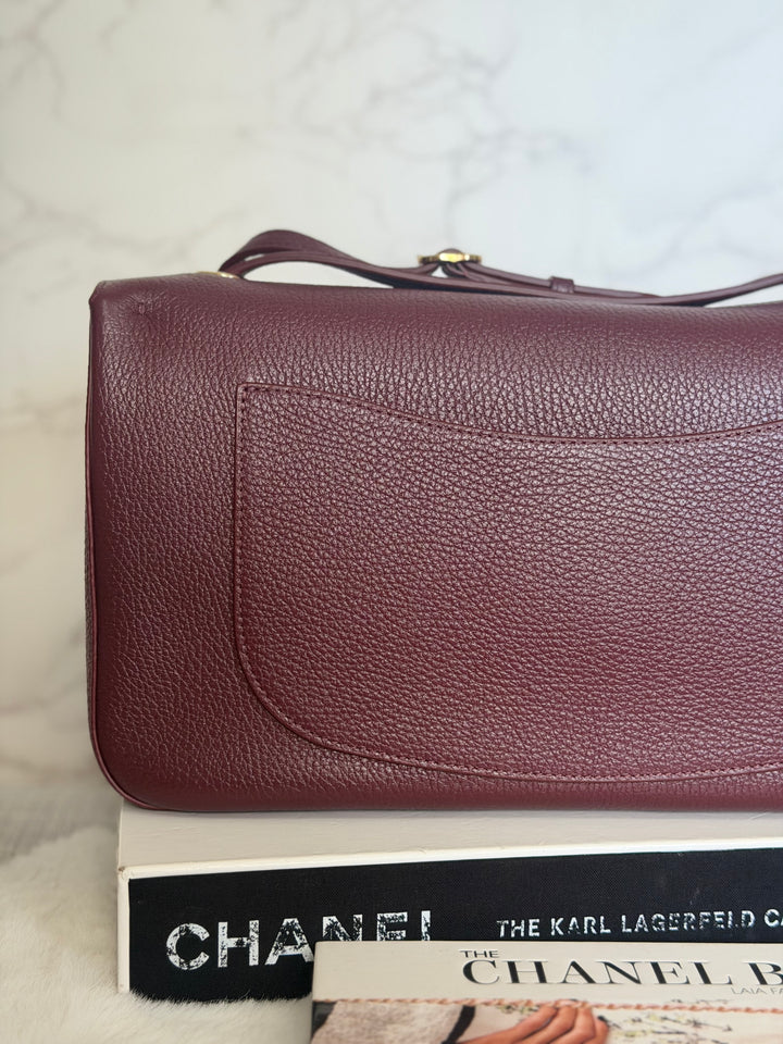 WA/Email to purchase only- CHANEL Burgundy Caviar LGHW 26S collection Matthieu Blazy Maxi 32 cms Flap Bag 2026