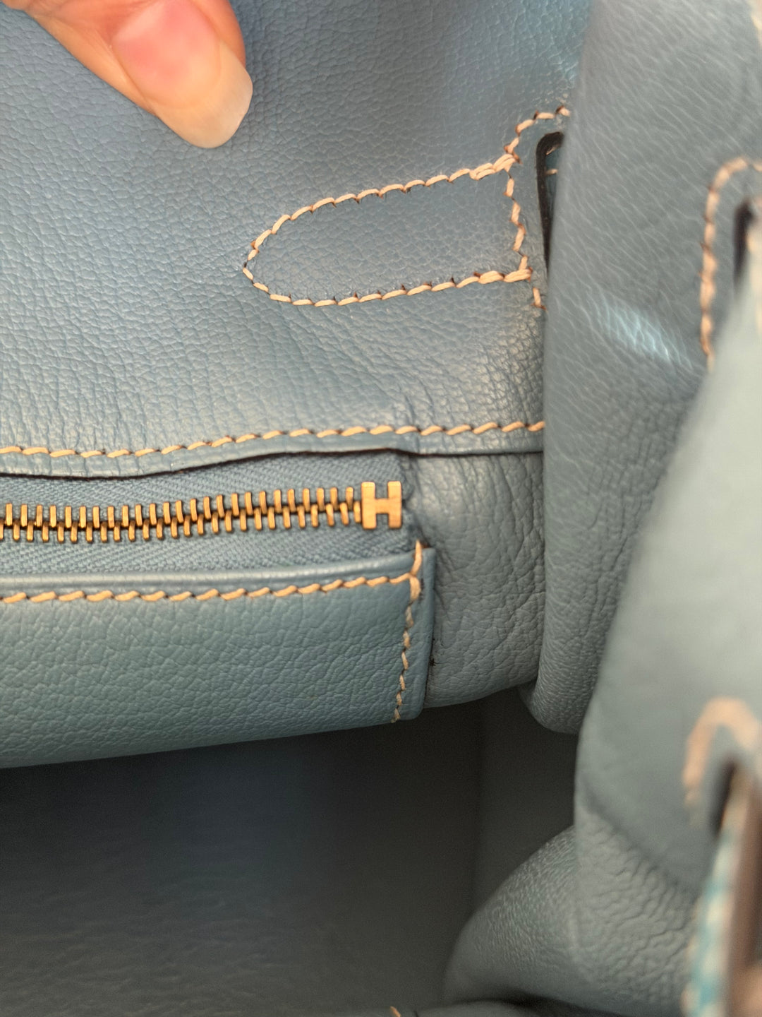 Hermes Birkin 30 in Bleu Jean Togo Leather GHW