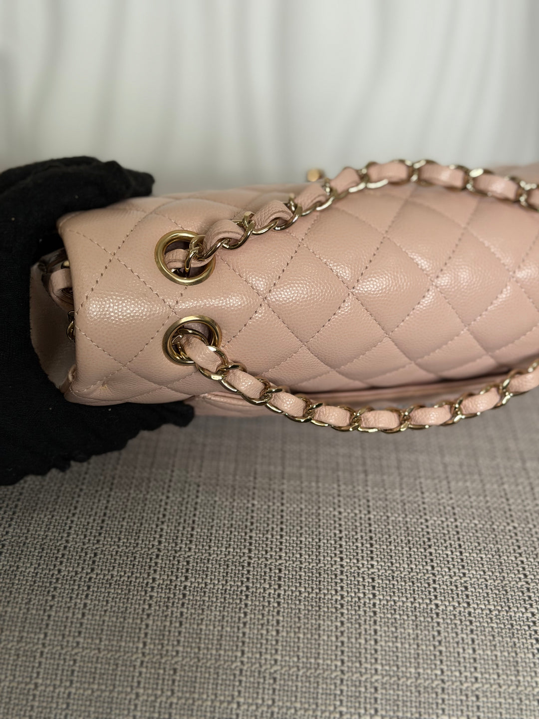 CHANEL 21C 2021 Rose Clair Caviar LGHW Medium ML 11.12 Timeless Classic Double Flap Bag