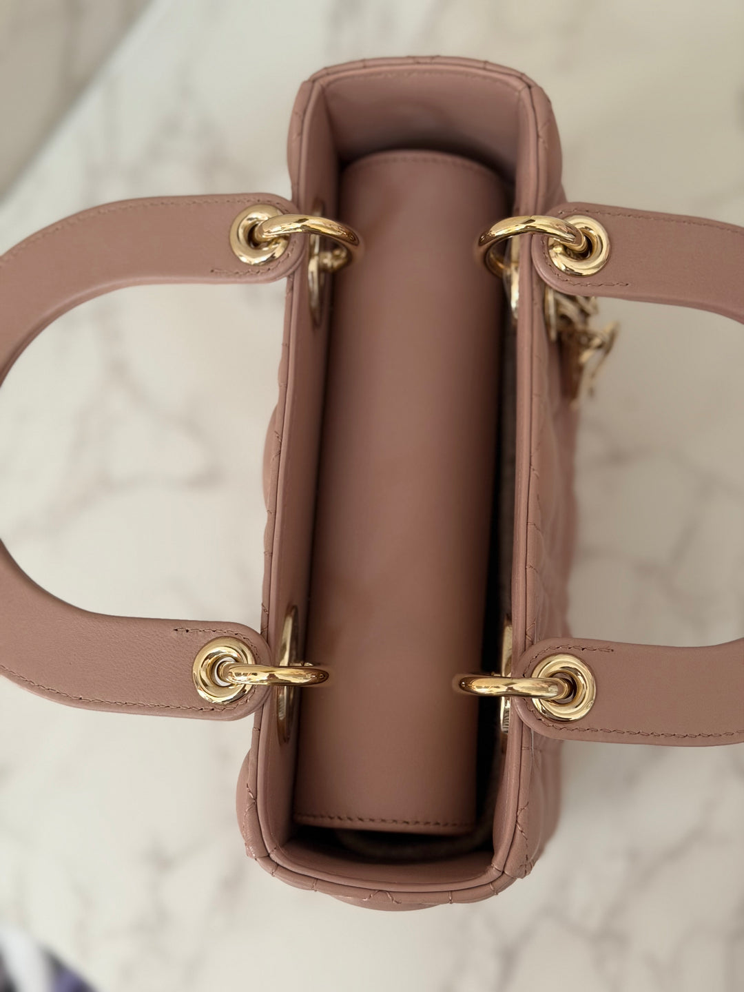 DIOR Lady Dior In Blush Lambskin LGHW size SMALL 2020