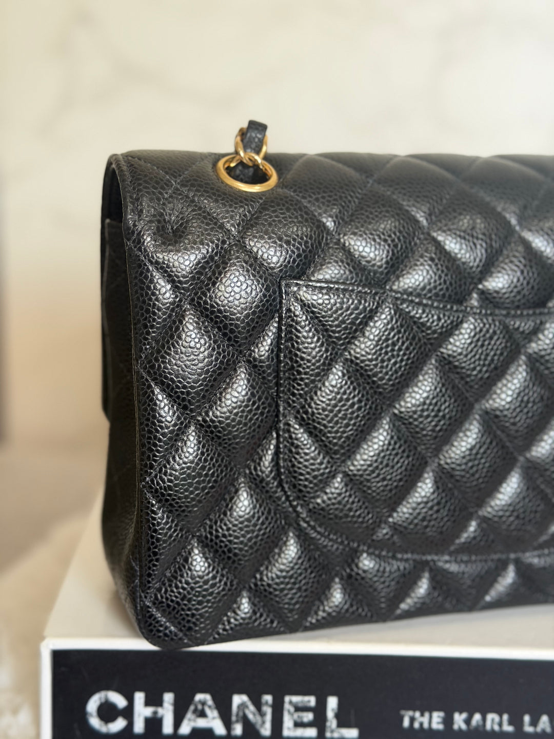 CHANEL series 29 Black Caviar GHW Medium ML Timeless Classic Double Flap Bag 2020