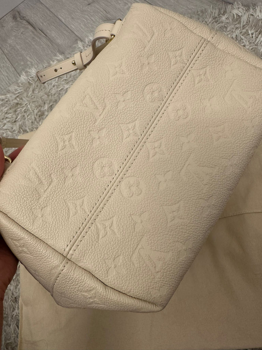 LOUIS VUITTON LV Monogram Emprinte Leather Montsouris Backpack PM M45410