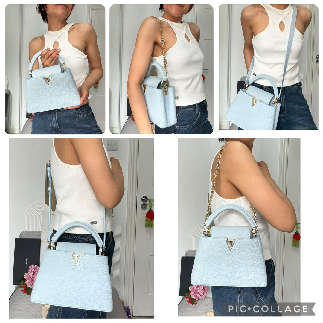 LOUIS VUITTON LV Capucines BB Light Blue 2025