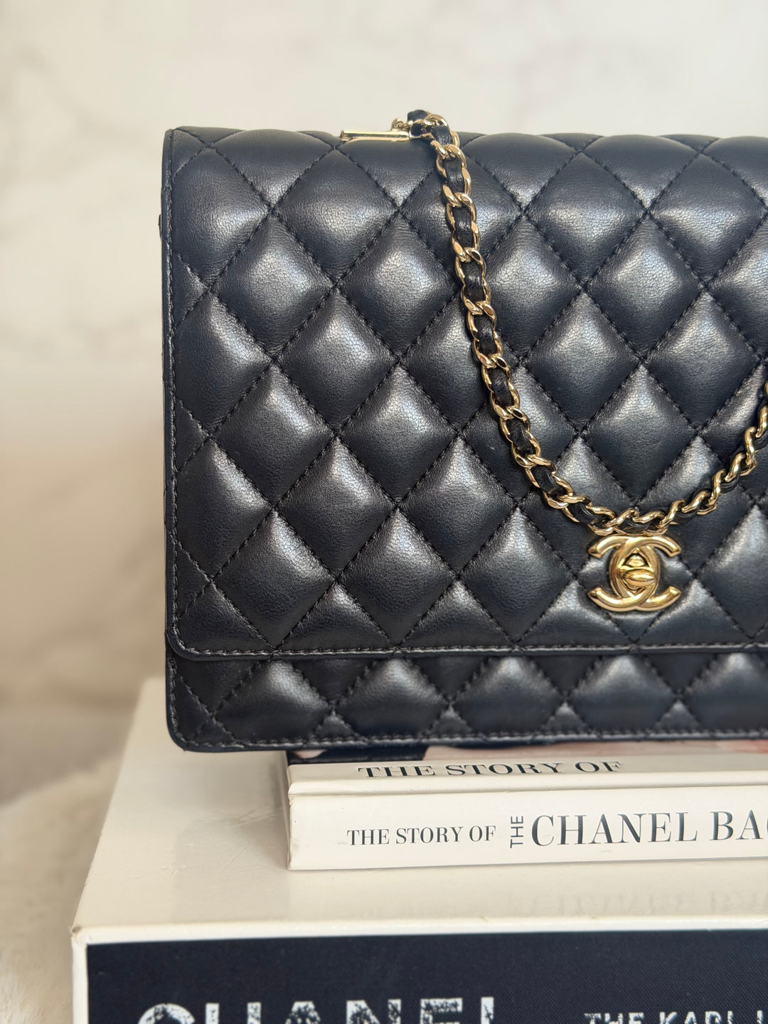 CHANEL series 23 Black Lambskin Quilted LGHW Fantasy Pearls Flap Bag 2017
