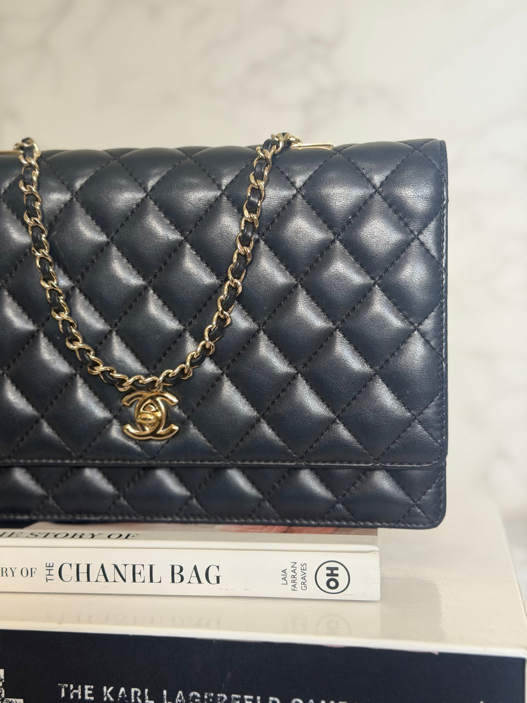 CHANEL series 23 Black Lambskin Quilted LGHW Fantasy Pearls Flap Bag 2017