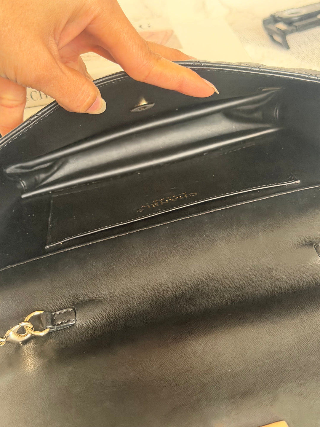 CHANEL series 23 Black Lambskin Quilted LGHW Fantasy Pearls Flap Bag 2017
