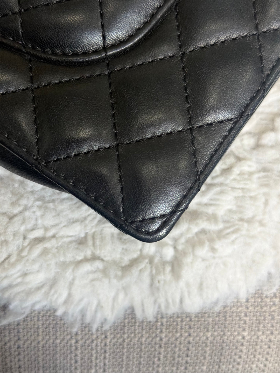 CHANEL series 23 Black Lambskin Quilted LGHW Fantasy Pearls Flap Bag 2017
