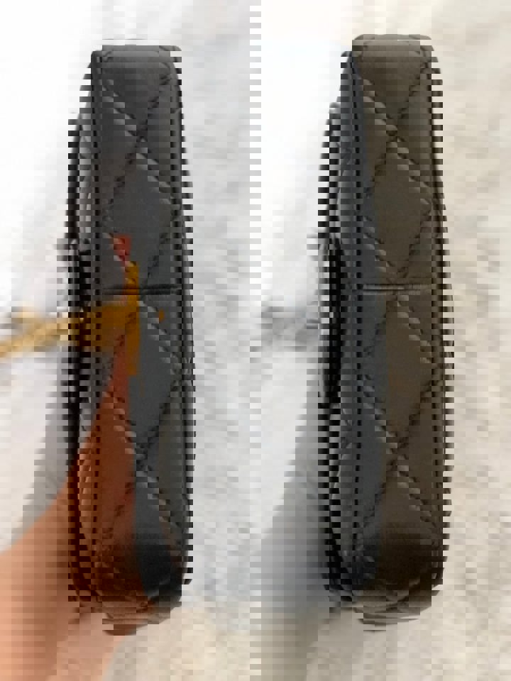 Chanel 22P Black Lambskin GHW Square mini flap bag