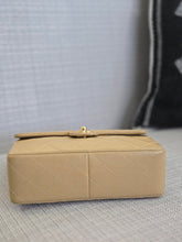 Load image into Gallery viewer, Chanel series 1 Beige Lambskin 24K GHW Vintage Mini Flap Bag
