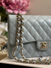 Load image into Gallery viewer, Chanel 22P Blue Caviar LGHW Medium ML Timeless Classic Double Flap Bag
