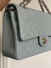 Load image into Gallery viewer, Chanel 22P Blue Caviar LGHW Medium ML Timeless Classic Double Flap Bag
