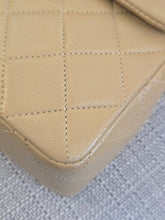 Load image into Gallery viewer, Chanel series 1 Beige Lambskin 24K GHW Vintage Mini Flap Bag
