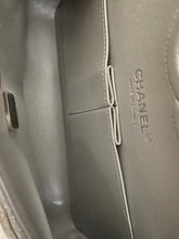 Load image into Gallery viewer, Chanel 21K 2021 Fall/Winter collection Glitter Iridescent Silver caviar SHW Medium ML 11.12 Timeless Classic Double Flap Bag
