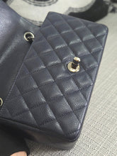 Load image into Gallery viewer, Chanel series 18 14C 2014 Cruise Collection Navy Caviar SHW Classsic Mini Rectangular Flap Bag
